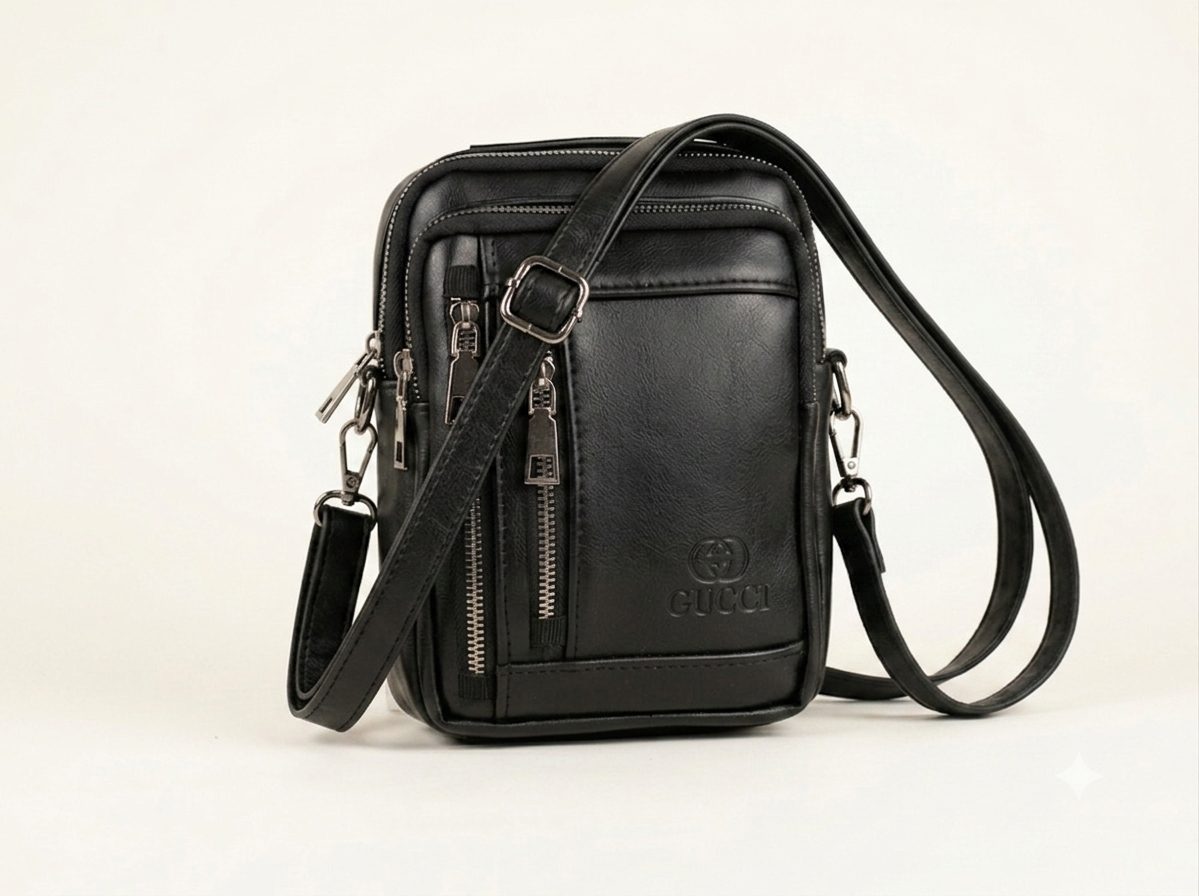 کیف دوشی کراس بادی مردانه طرح گوچی (Gucci Style